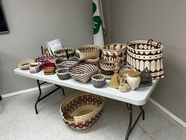 Baskets made by the weavers