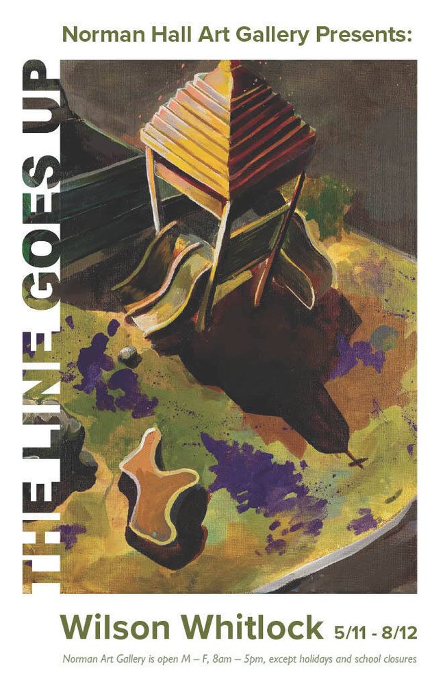 Show flyer for THe Line Goes Up by Wilson Whitlock