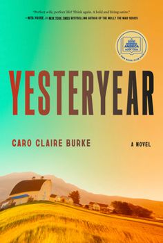 Yesteryear book cover with graident background and barn image